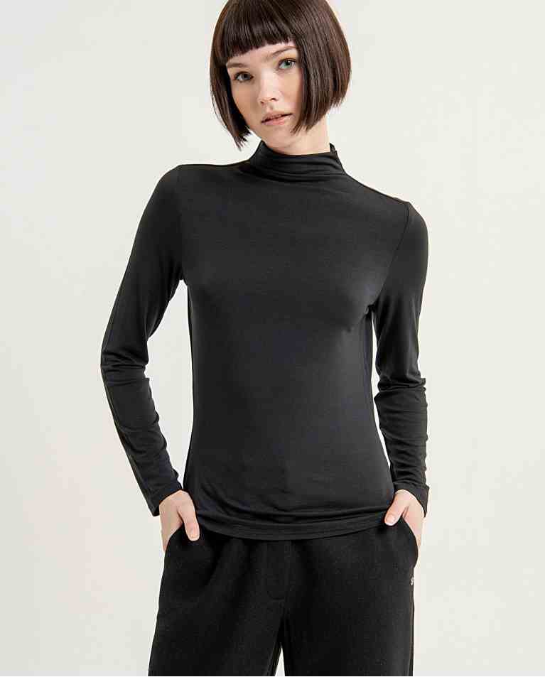 T-Shirt col montant et manches longues - Surkana