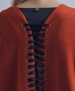 Gilet Lacé dans le dos, Rouge - Maïté by Lola