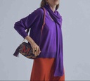 Pull Echarpe, Col V - Maïté by Lola