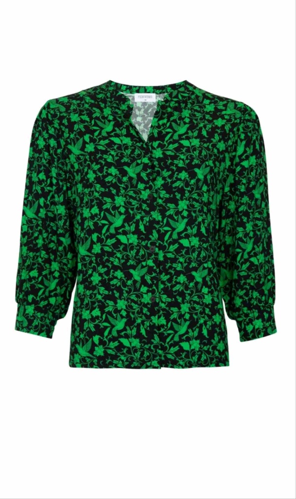 Chemise 6556 Oiseaux et Fleurs - 4Roses