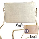 Sac Joy croco blanc - Ebarrito