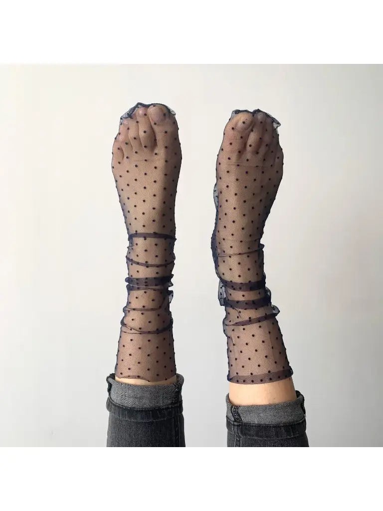 Chaussettes Tulle petits pois Maeva - Sockette