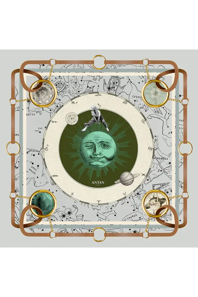 Carré 100x100 Laine Zodiac - Antan    