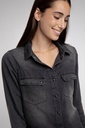Chemise Eva black washe - Happy