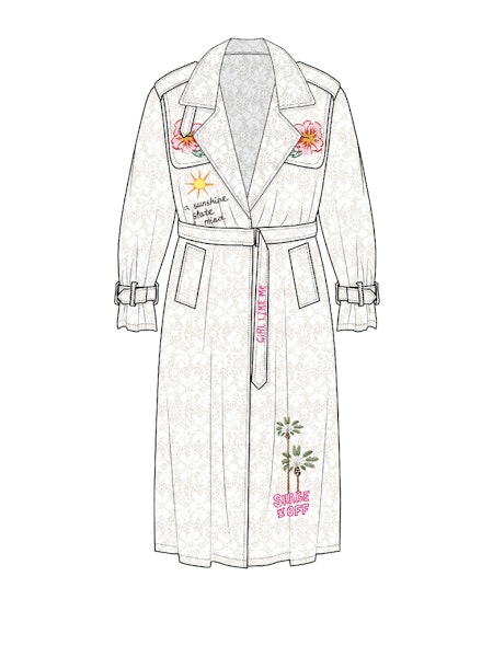 Trench Coat Lily Trace - ME369