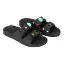Sandale noire à bijoux Joia - Cacatoès