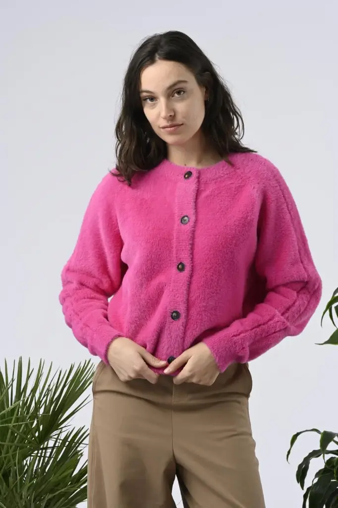 Gilet Hippie rose - Orfeo