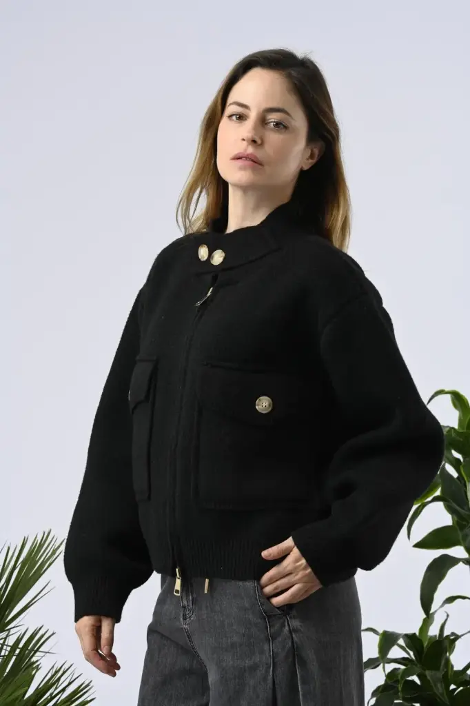 Gilet Biba noir - Orfeo