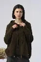 Pull à capuche kaki Bartola  - Orfeo
