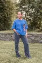 Pantalon Sue en velours Ardoise - Happy