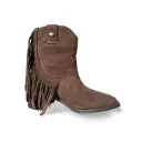 Bottes en daim à franges Uma - Iqonic