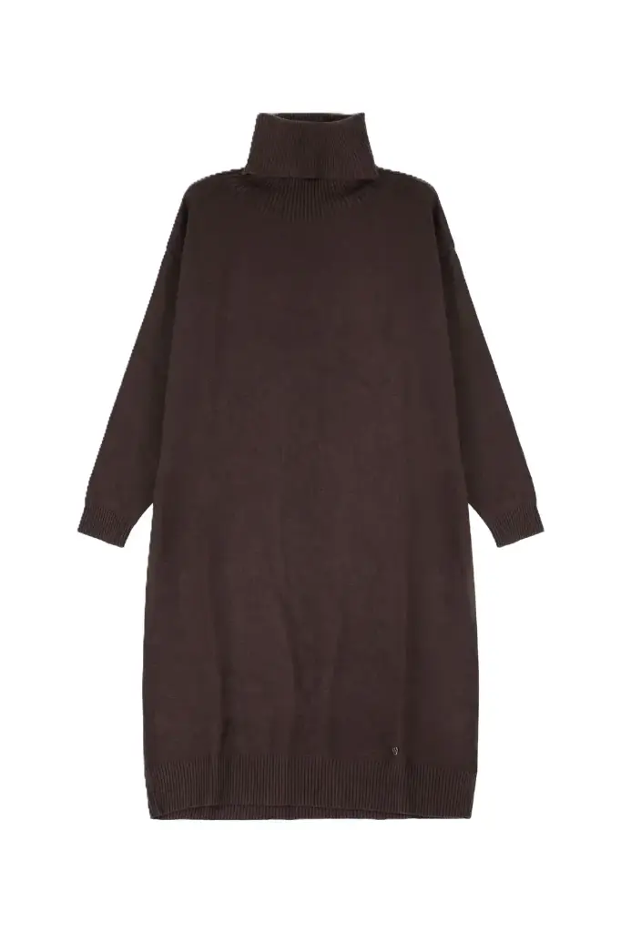 Robe pull chocolat Christine - Please