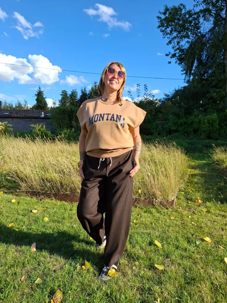 Sweat manches courtes Montana camel - Please