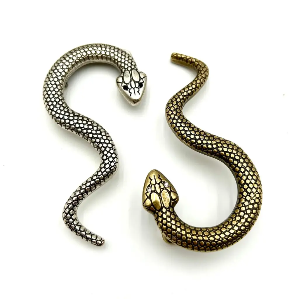Boucle serpent strass - Yolete