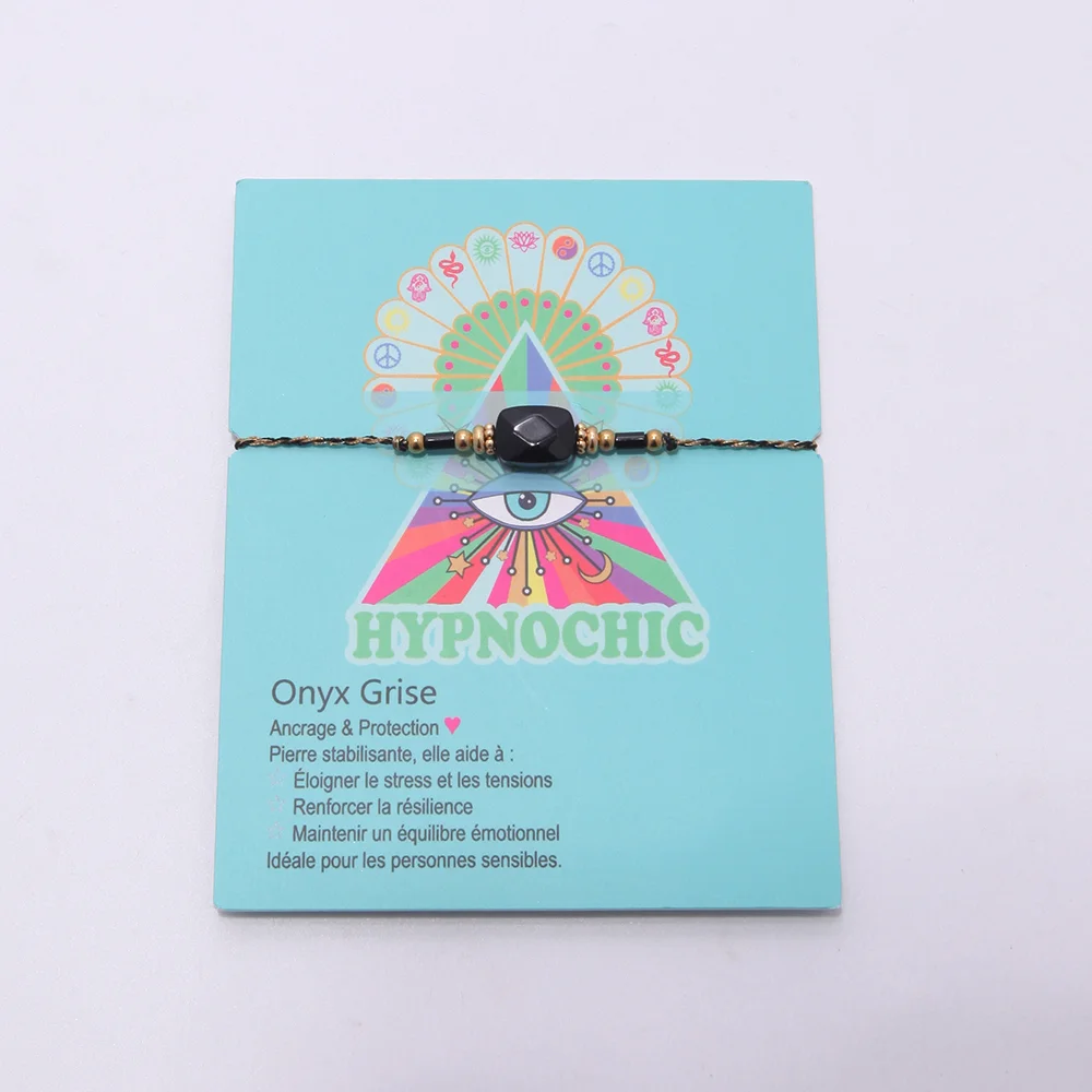 Bracelet Onyx grise - Hypnochic