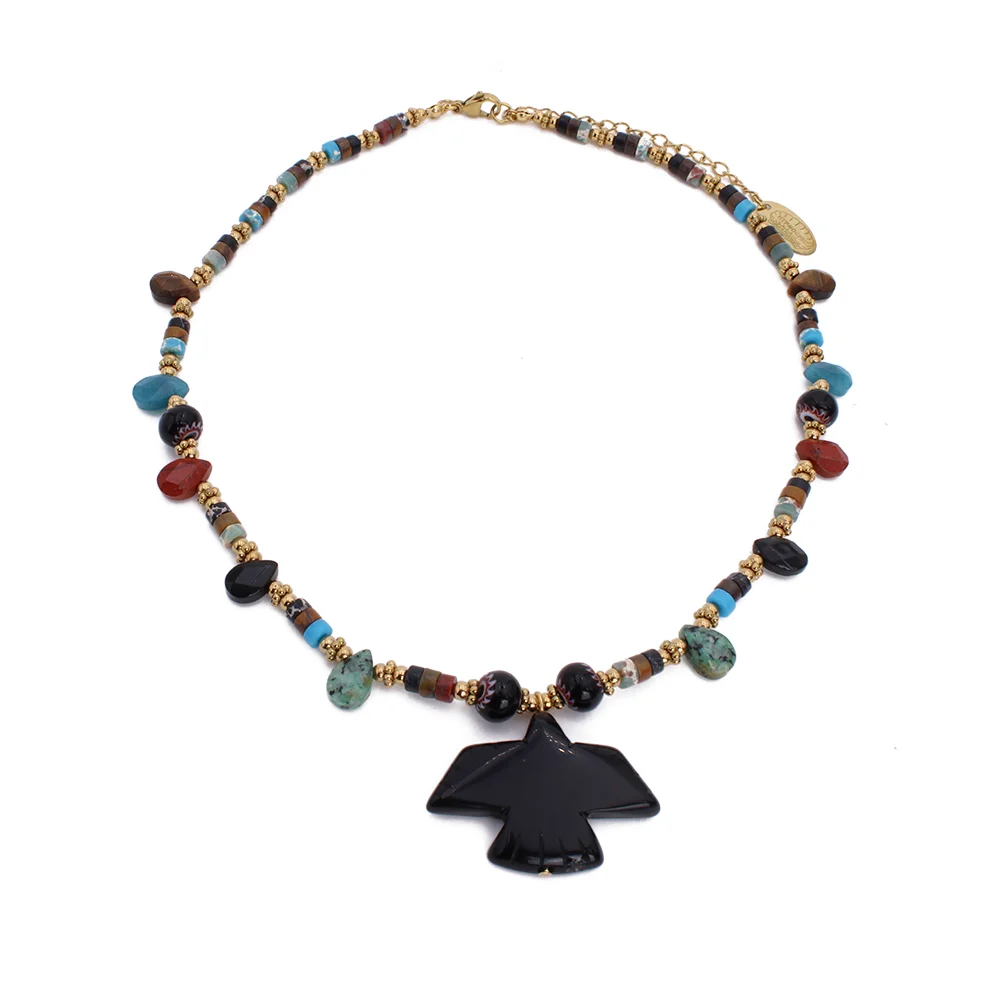 [Blackbirdr] Collier Black Bird - Hypnochic (ROSE)