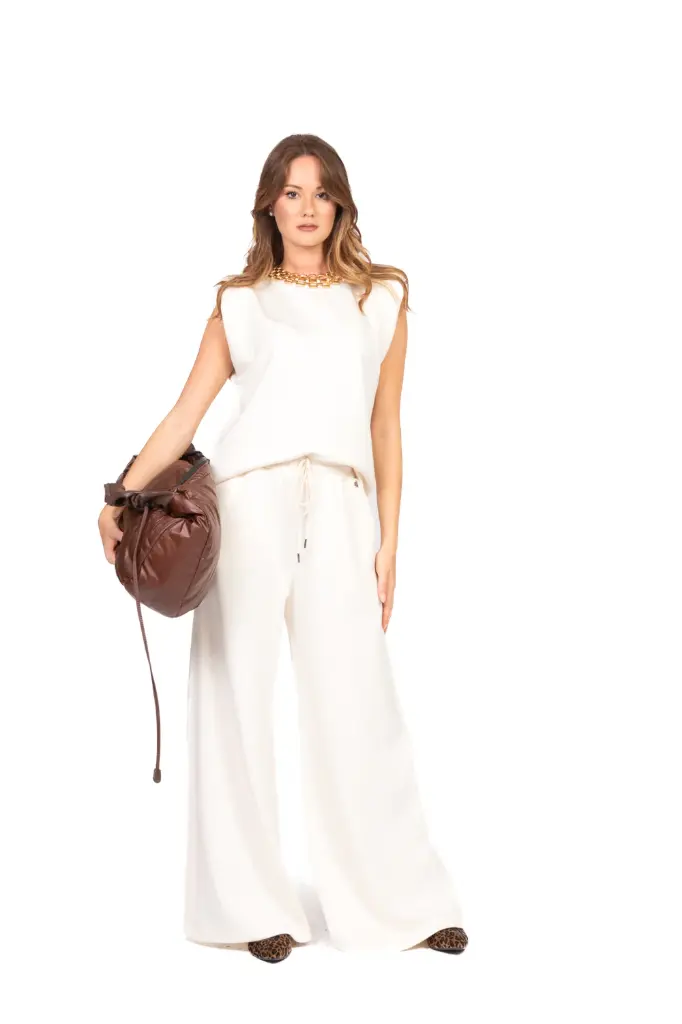 T-shirt structuré Mademoiselle panna - Dixie (S)