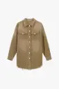Chemise maxi Indy camel - Please