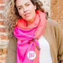 Châle Fien Twin Orange & Rose - Lot83