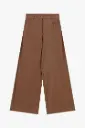 Pantalon palazzo similicuir camel - Dixie
