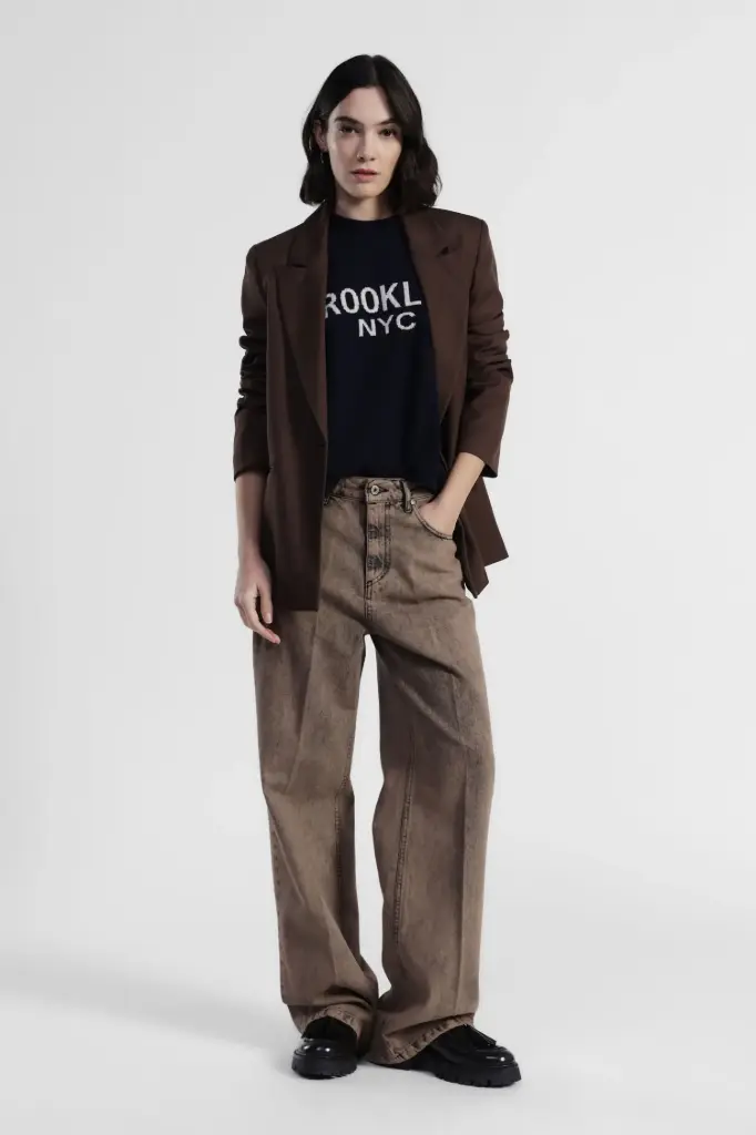Jeans flare marron - Dixie