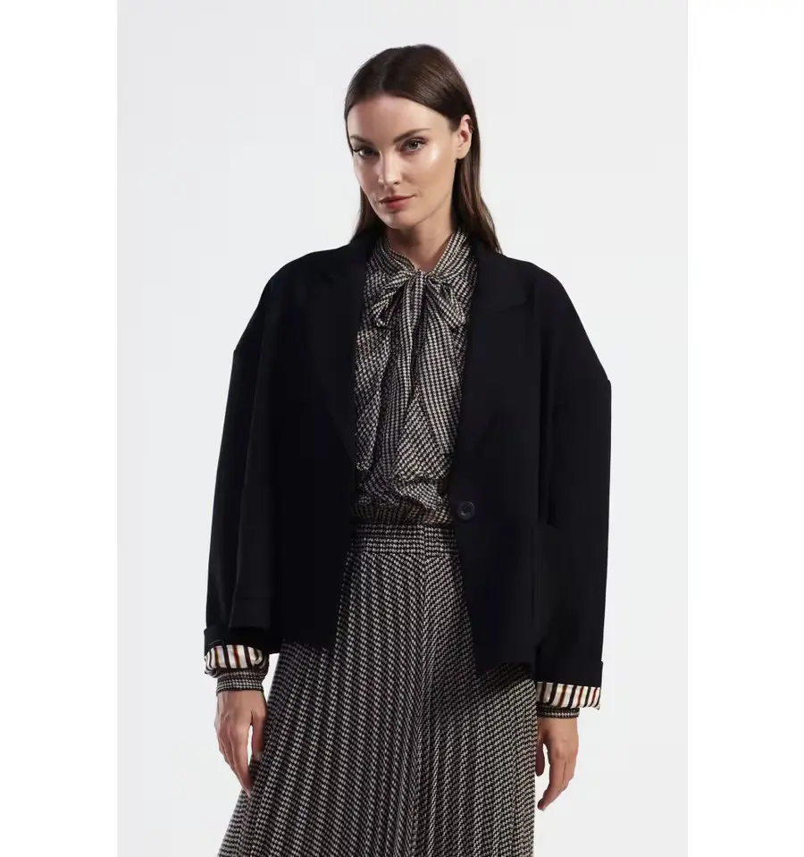 [JDEVKHZPA XS] Blazer court boutonné - Dixie (XS)