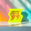 Boucles d'oreilles FLASH! Jaune - Pink Stories