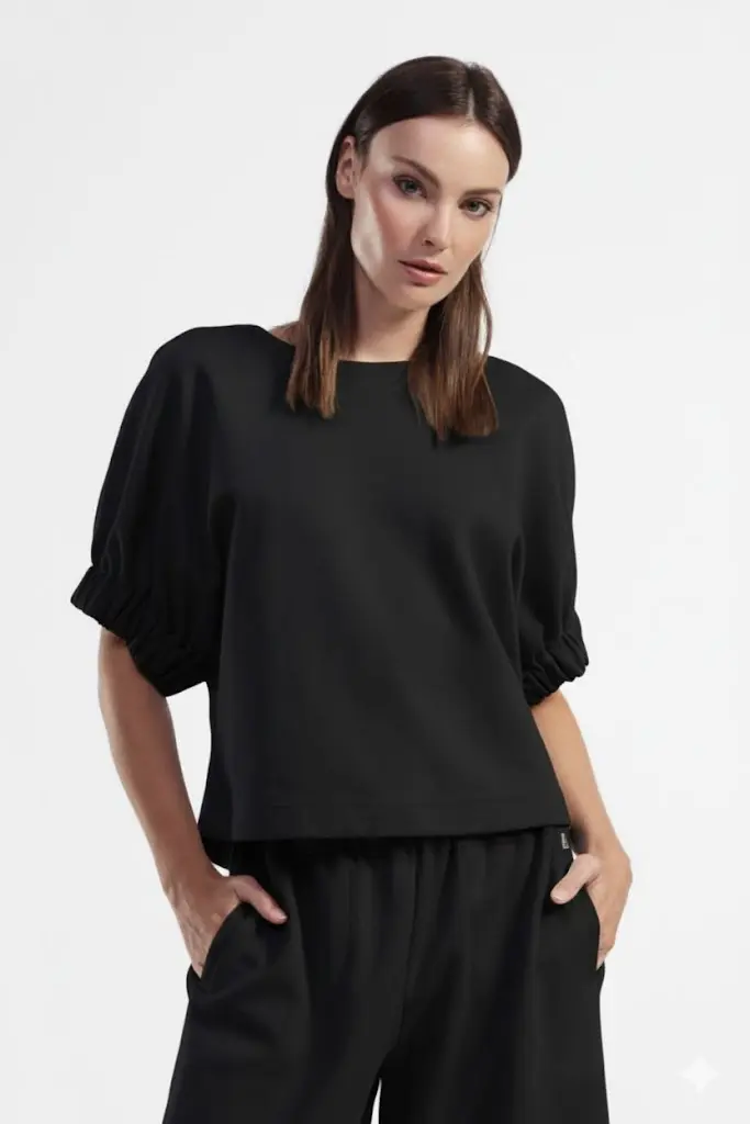 [FAS3YASS] Mini sweatshirt Petit Noeud noir - Dixie (S)