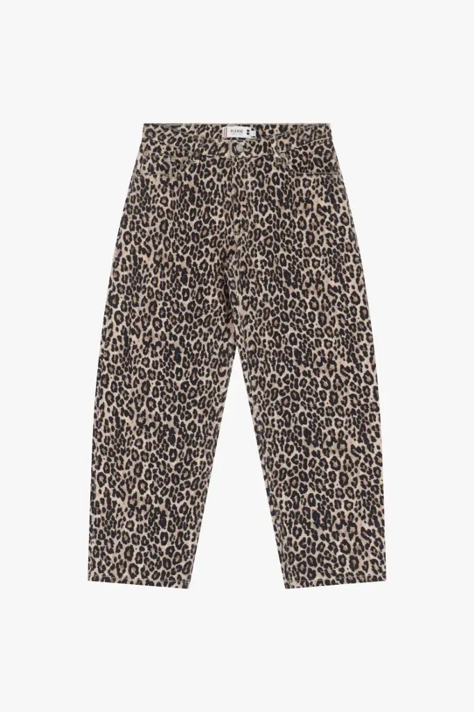 [P3HSDBNC97] Pantalon Coupe ballon Léopard - Please