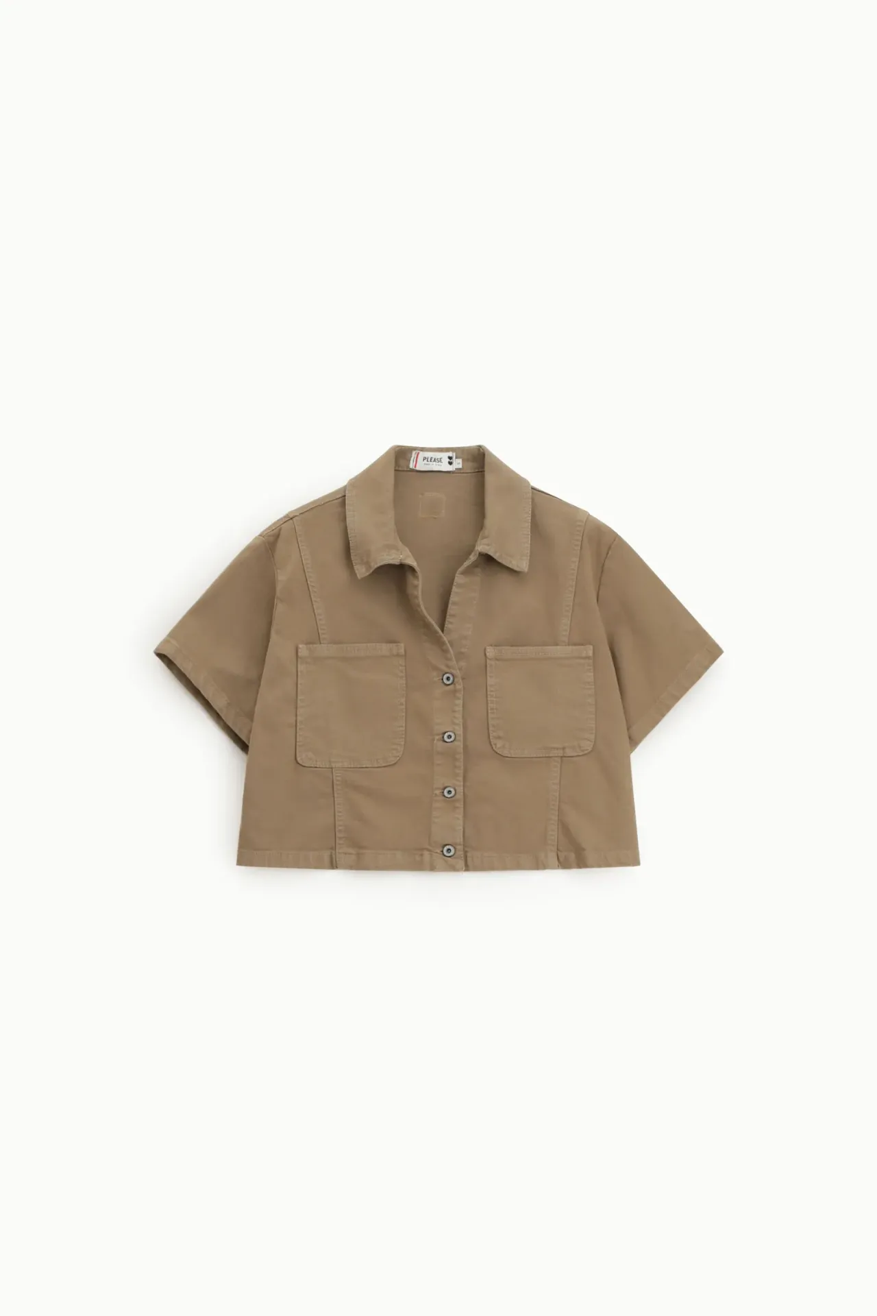 Vest courte taupe Virginie - Please