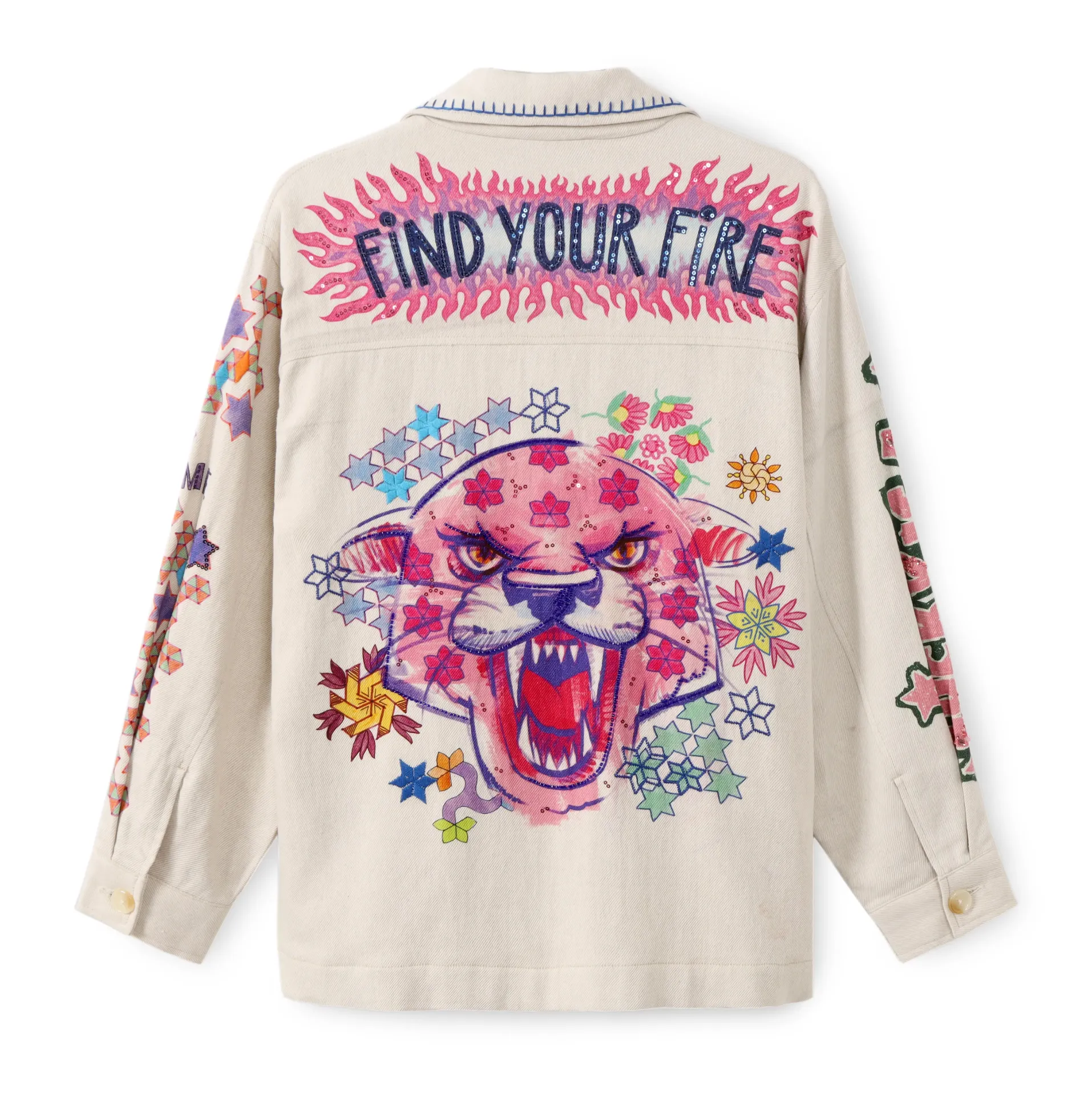 [126L50326640] Veste Panthere rose Briann - ME369