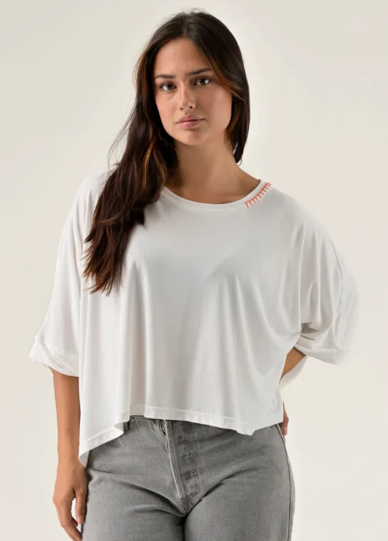 T-shirt Amandine écru - Orféo Paris