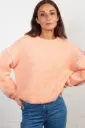 Pull orange surcouture mauve Will - Grenadine