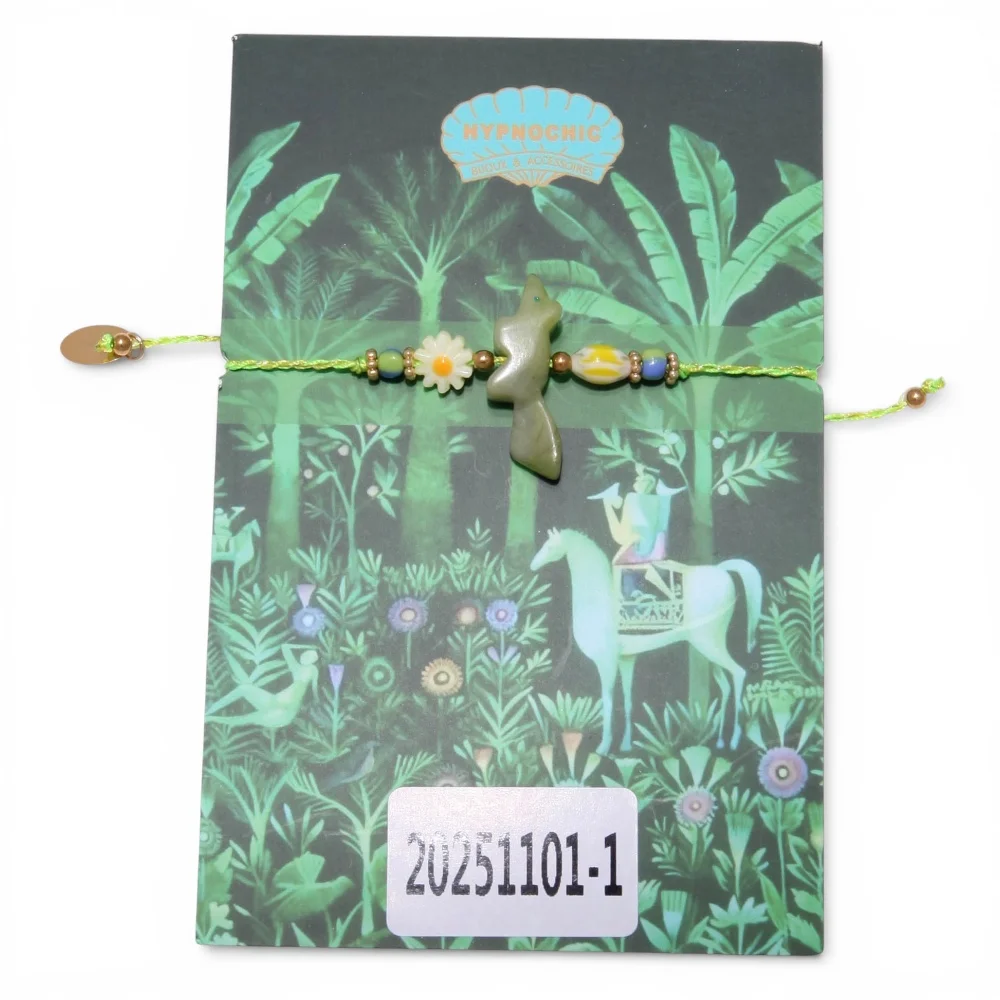 [2089578669350] Bracelet Fétiche Renard Vert - Hypnochic