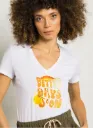 T-Shirt blanc sérigraphié "Better Days Soon" - Please