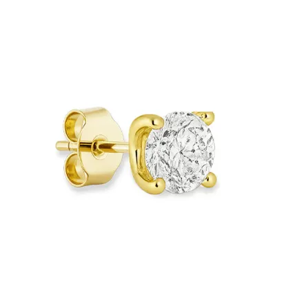 Bouton d'oreille diamant de cristal or - Billion Avenue