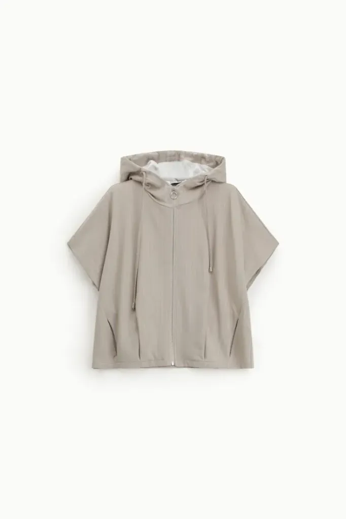 Sweat à capuche Marine beige - Please