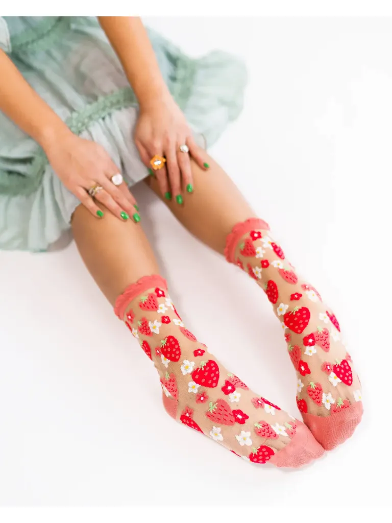 [Fraises] Chaussettes Fraises - Sock Candy