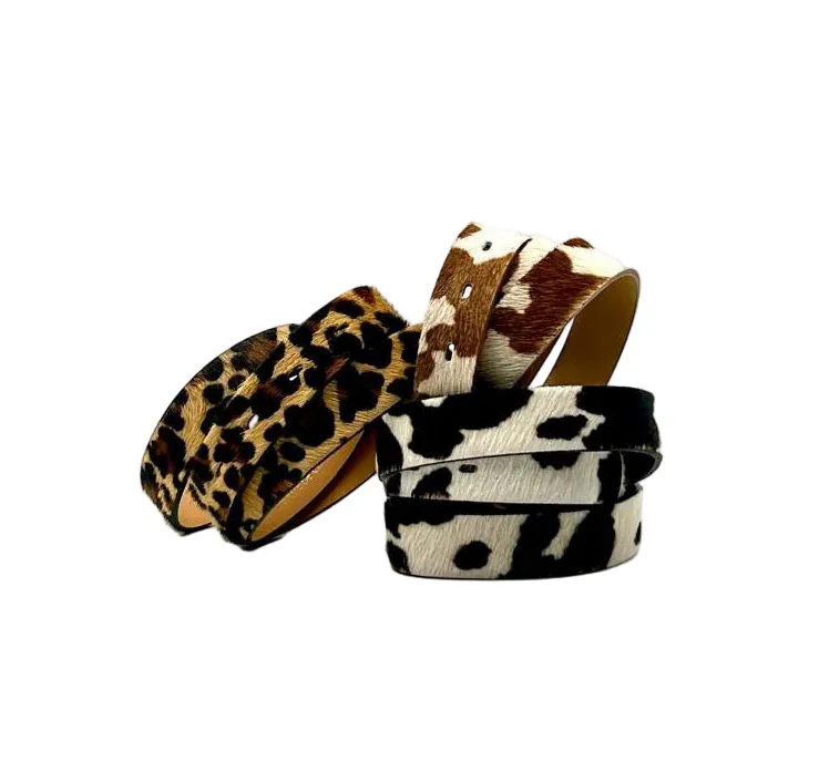 Ceinture 25 mm Animal Cow - Yolete (80, NOIR)