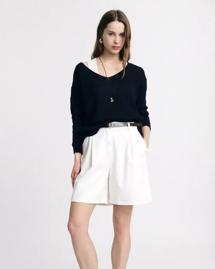 Bermuda blanc écru - Please