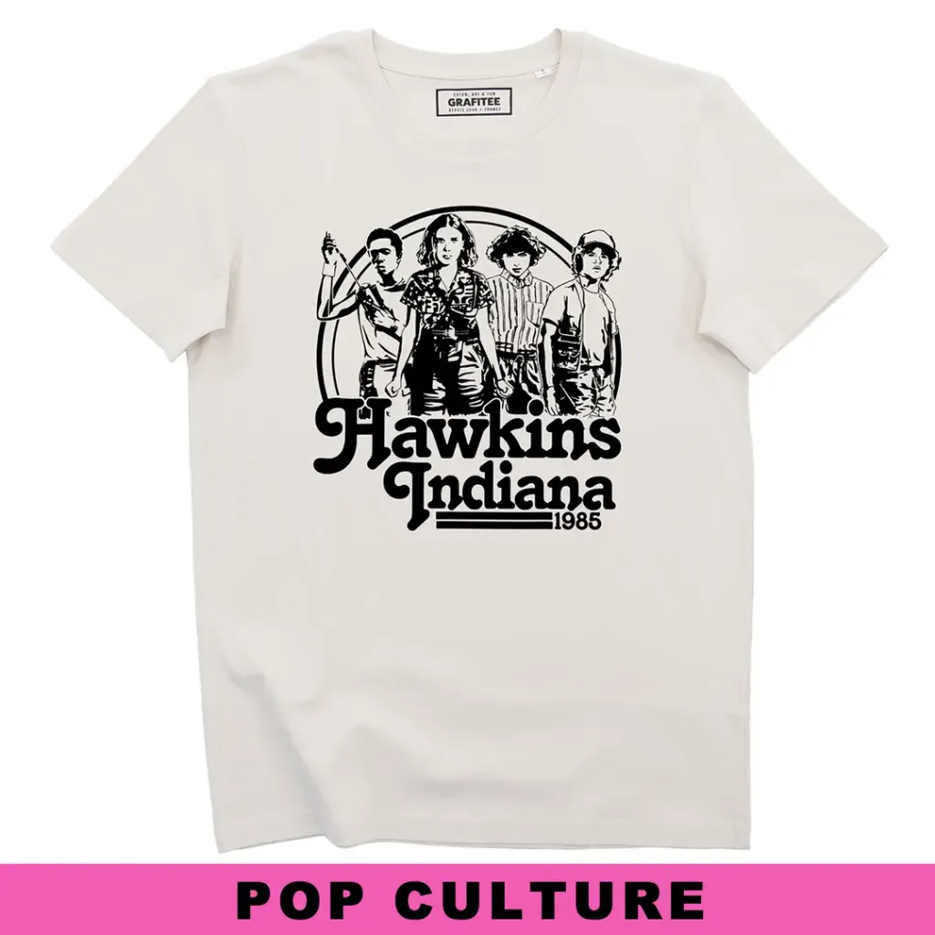 T-Shirt Hawkins Indiana 1985 - Grafitee