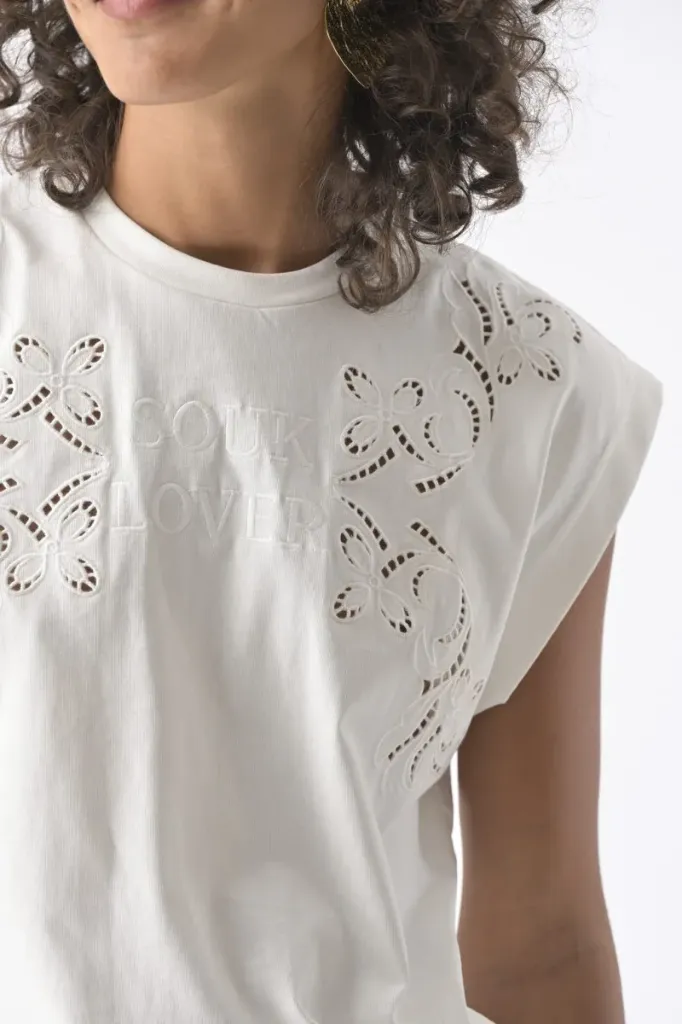 T-shirt Matteo écru- Orféo
