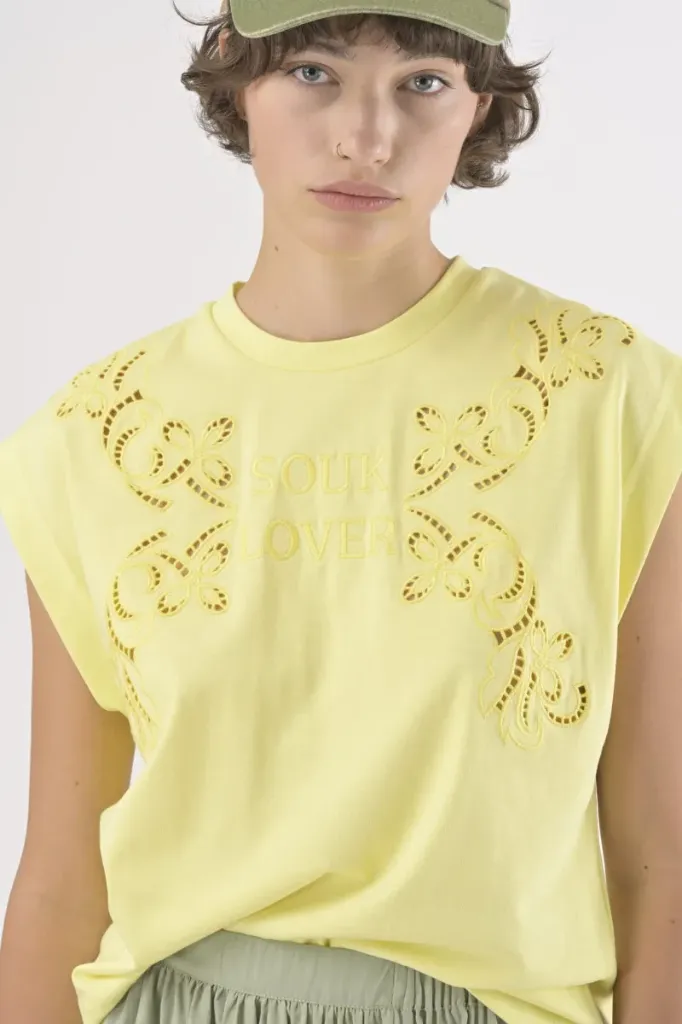 T-shirt Matteo jaune - Orféo