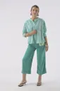 Chemise Simone turquoise - Orféo