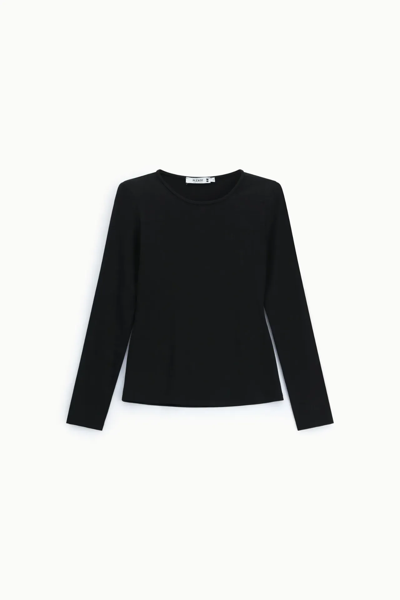 Top noir manches longues - Please