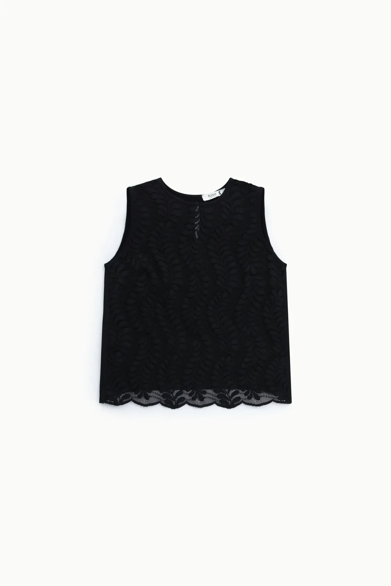 Top en dentelle noir - Please