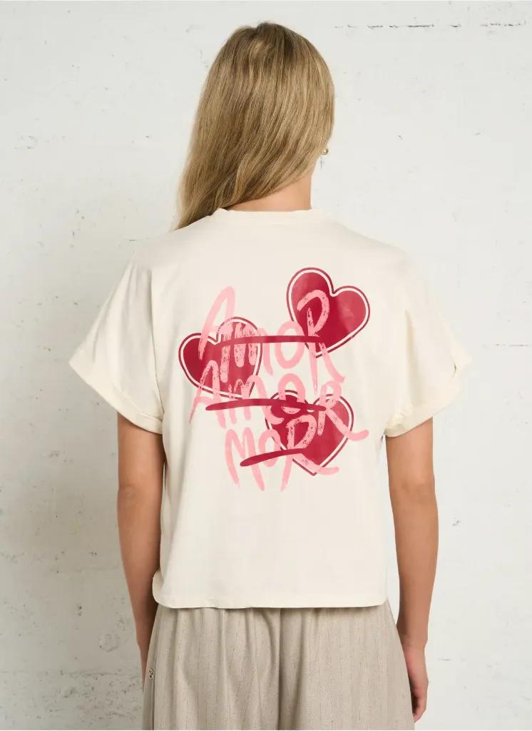 T-shirt blanc Amor - Please