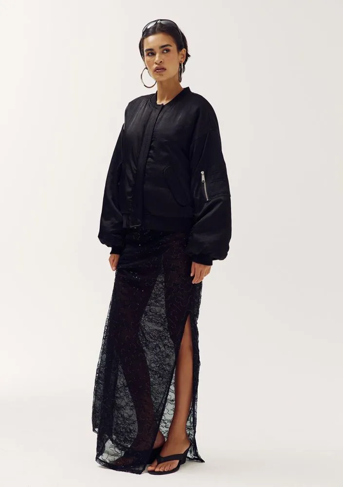 Jupe longue dentelle & sequins - Harper & Yve