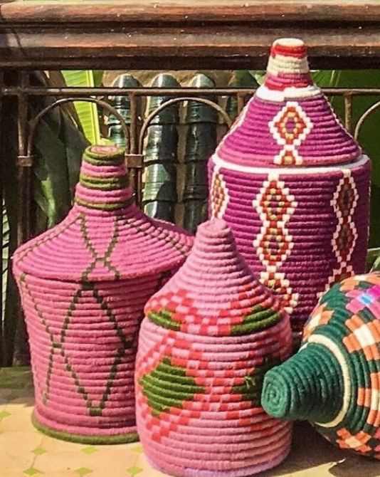 Panier rose et blanc - Souk in the City