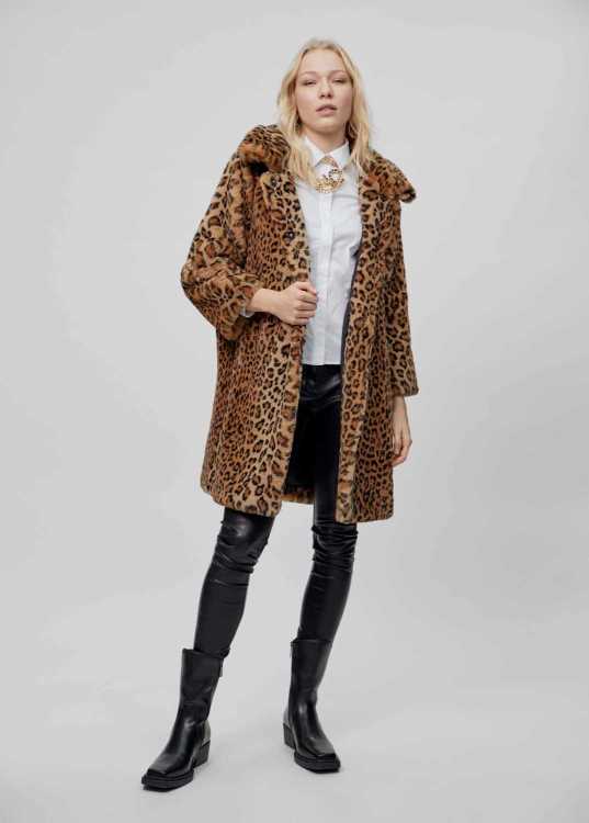 Manteau long Fourrure Léopard - Lola Casademunt